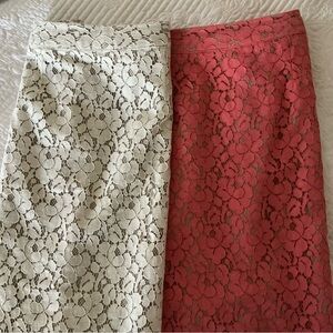 Apt. 9  two floral Lace, lined  Pencil Skirts